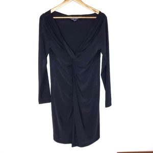 Norma Kamali Long Sleeve Black Dress Size Large